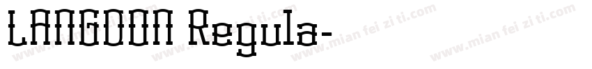 LANGDON Regula字体转换